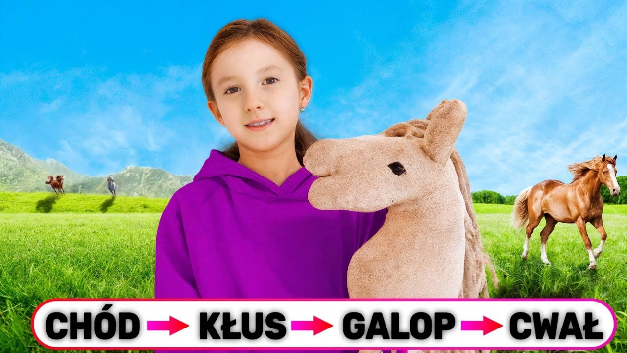 Jazda na Hobby Horse - CH&Oacute;D  ➡️ KŁUS ➡️GALOP ➡️ CWAŁ 🐴🐎