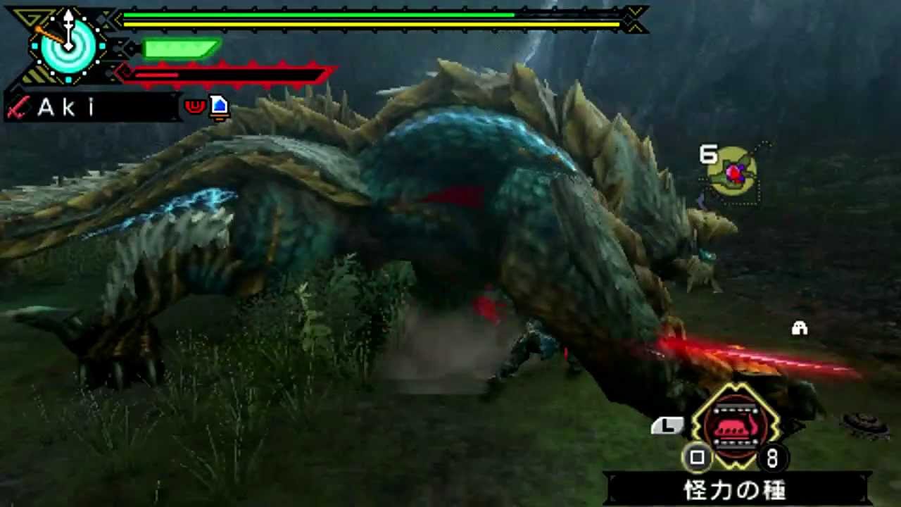 ┌MHP3┘~5☆-Village~ Jinouga / ジンオウガ [LS]