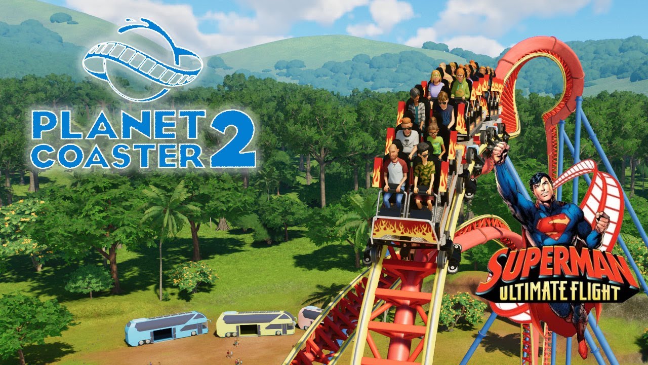 Planet Coaster 2 - Superman: Ultimate Flight Recreation #PlanetCoaster2 #Recreation