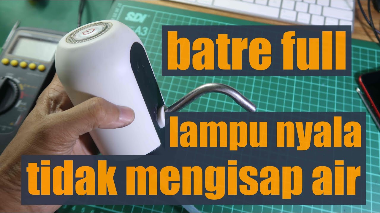 сломался портативный диспенсер/галлонный насос (не может всасывать воду)