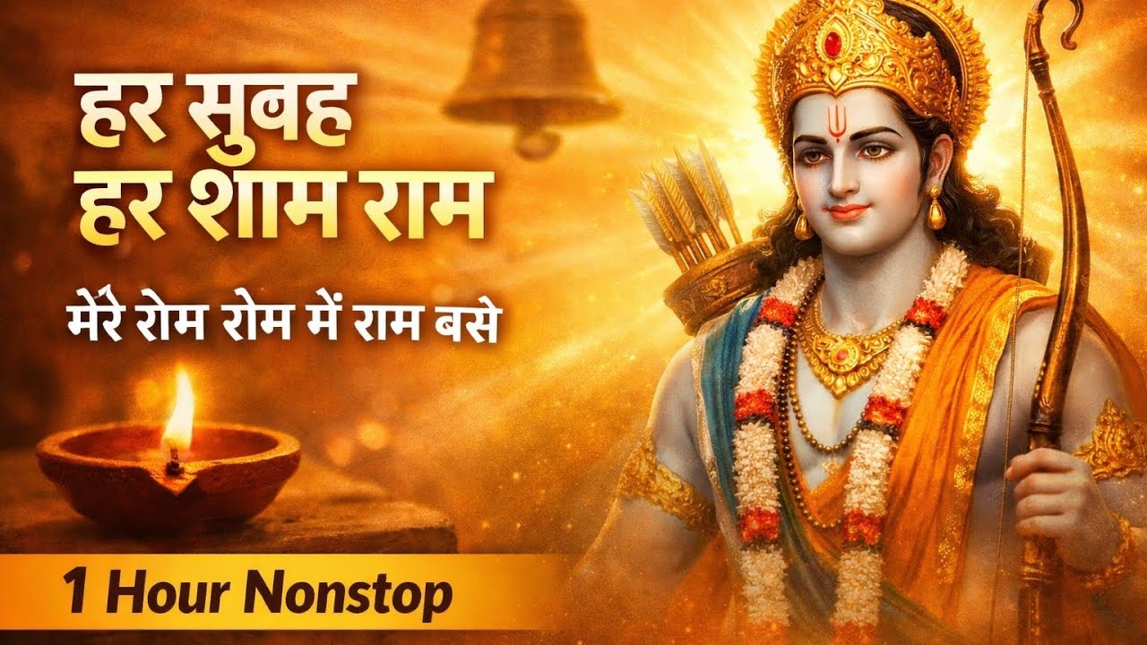 मेरे रोम रोम में राम बसे (1 Hour Nonstop) | Ram Naam Jap | Powerful Ram Bhajan