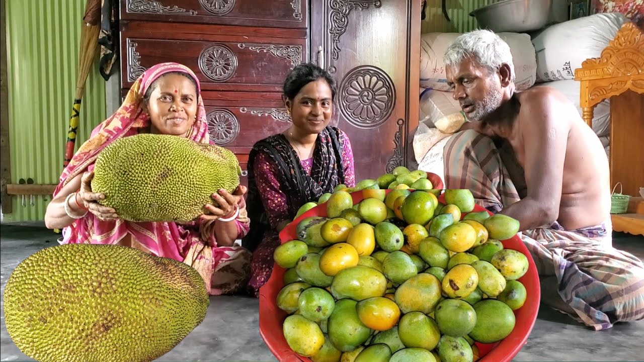 হঠাৎ করে কে আমাদের জন্য আম কাঠাঁল পাঠালো । আমরা অনেক খুশি হলাম | Village Vlog | Village Vloger |