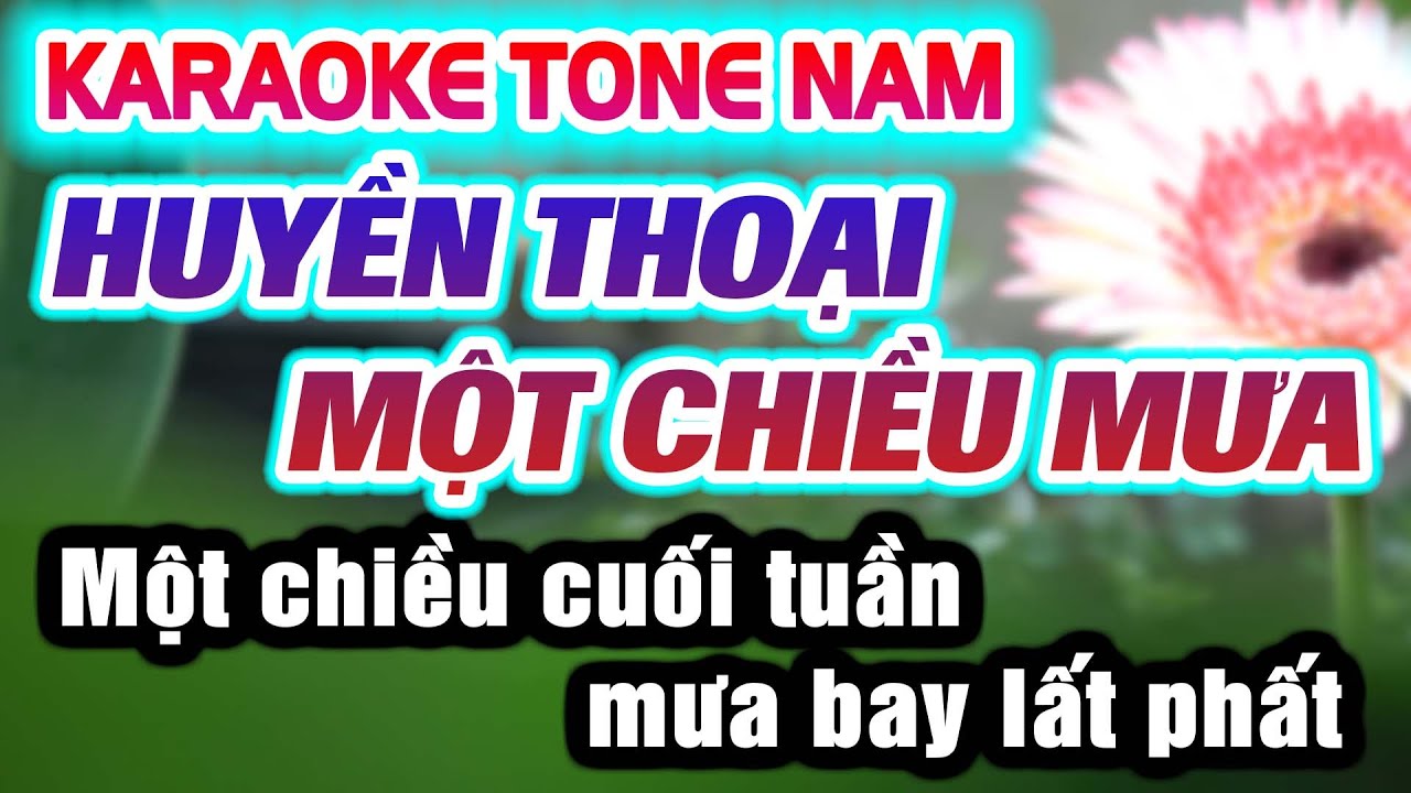Karaoke huyền Thoại Một Chiều Mưa Tone Nam p4 | KARAOKE 9669 NHẠC SỐNG ORGAN