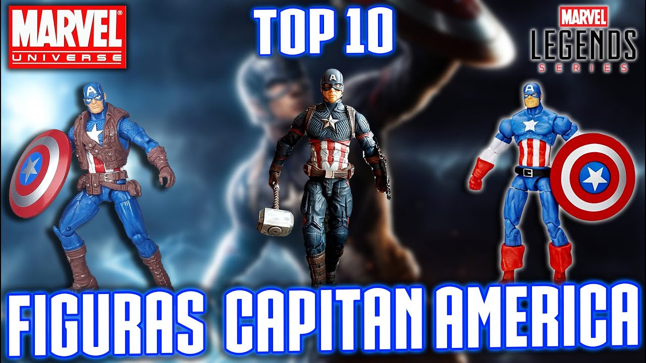 TOP 10 FIGURAS CAPITAN AMERICA STEVE ROGERS MARVEL UNIVERSE 3.75 ESCALA 1:18 #top10 #marvellegends