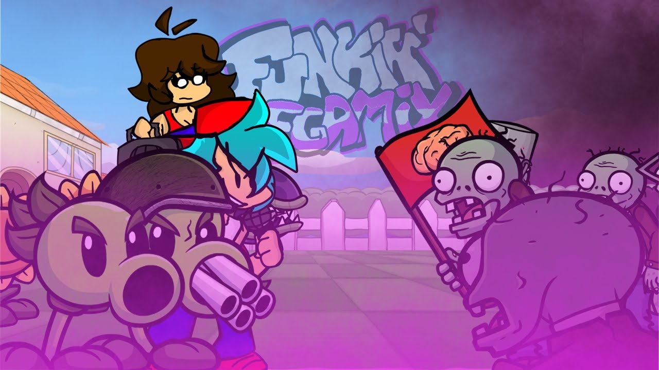 FNF - Bad Bash, But BF is Against The Zombies | Funkin' Megamix