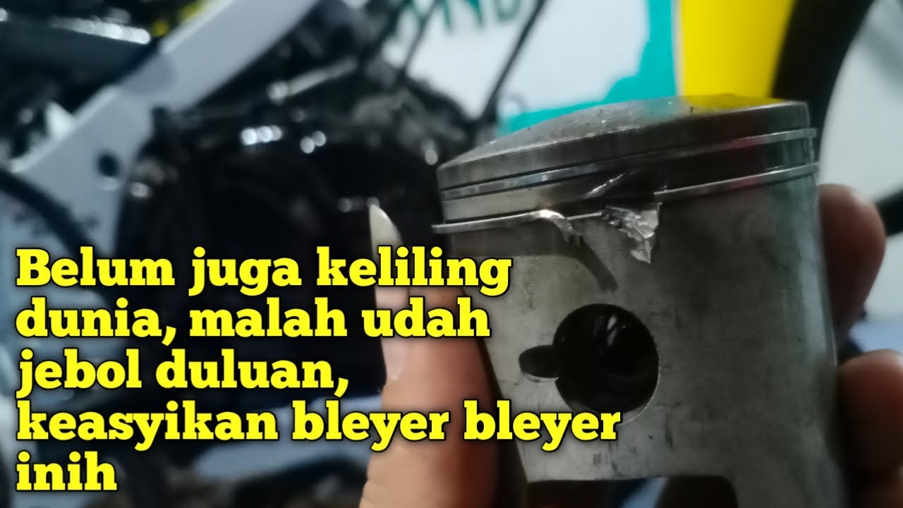 Satria lumba ngambek,Belum juga jalan jalan, udah jebol duluan 