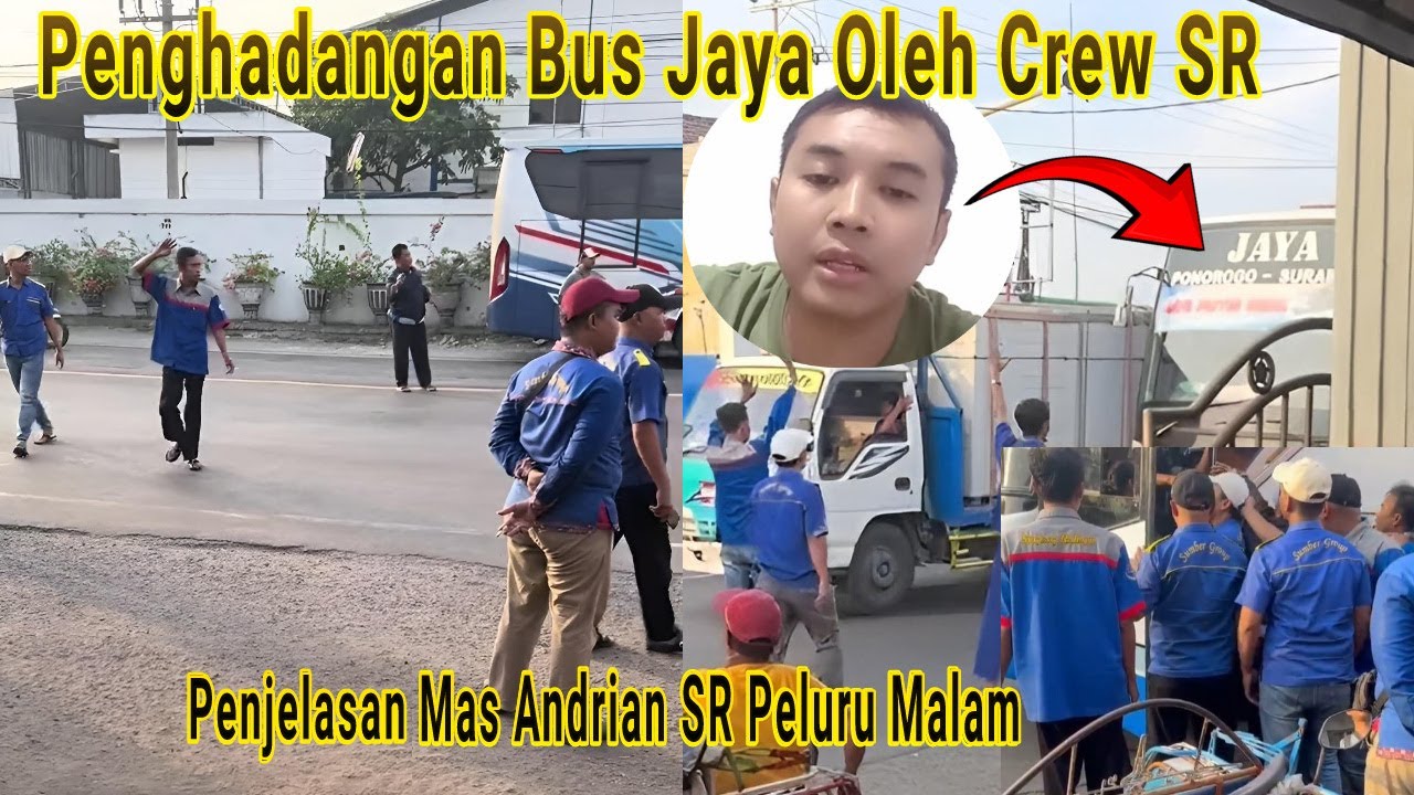 Crew Bus Sugeng Rahayu Kumpul Hadang Bus Jaya - Baju Seragam Di Sobek, Mas Andrian Perjelas