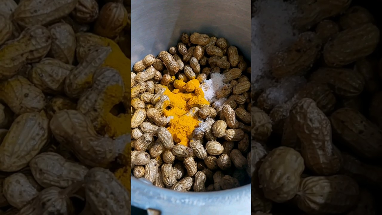 Boiled Peanuts Recipe🥜/Bafeli Sing #shorts #boiledpeanuts/ Simple and easy to make😋 #gulimata