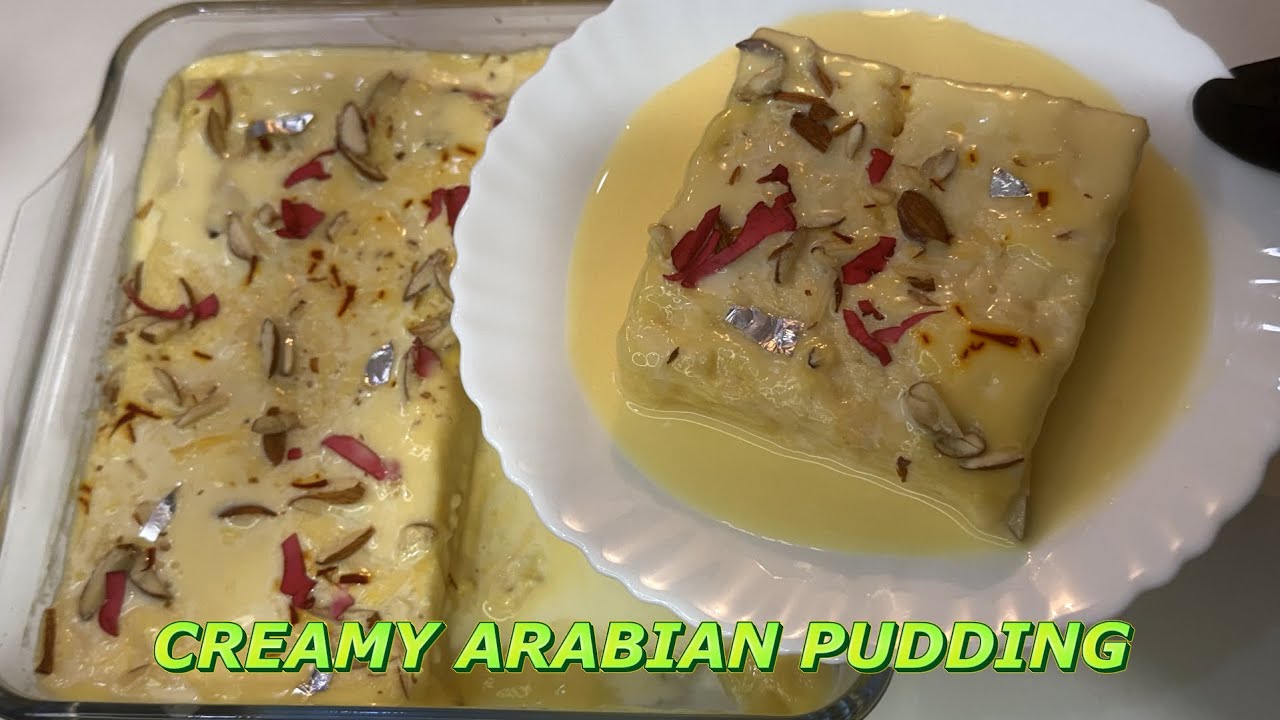 No Oven Milk Bread Pudding | Arabian Pudding Making Step by Step For Beginners | Quick Dessert