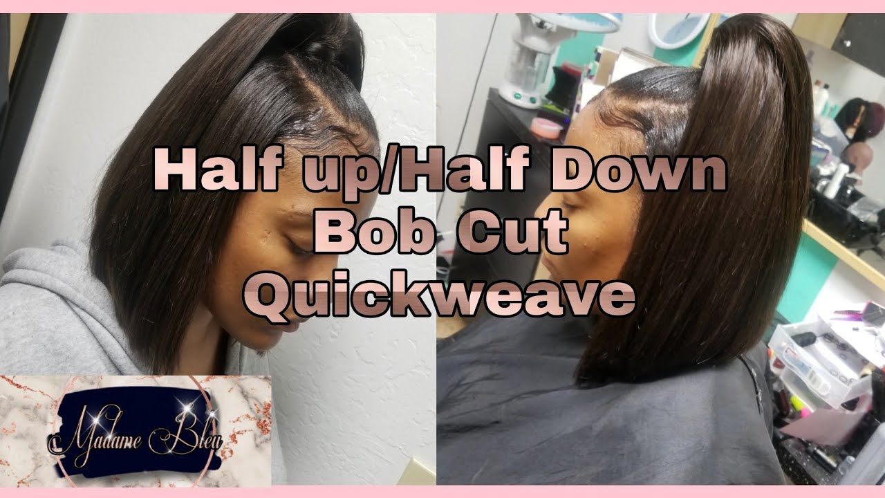 HALF UP/HALF DOWN BOB CUT MINI TUTORIAL