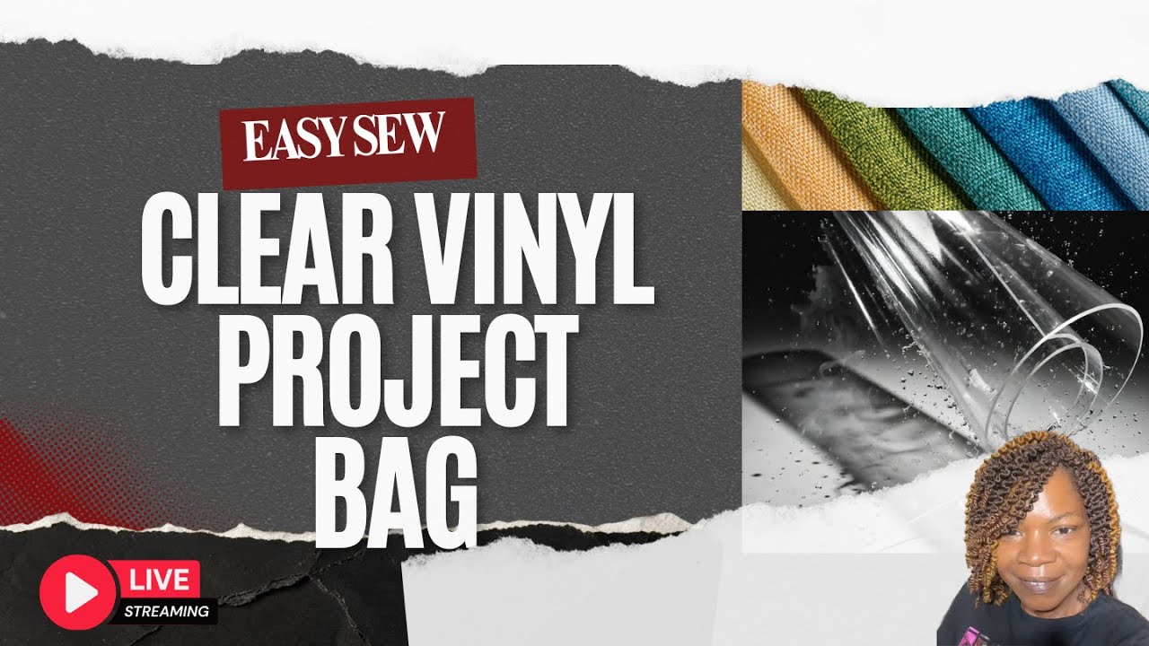 Cut and Sew a Clear Vinyl Project Bag | FREE PATTERN @CountryCowdesigns