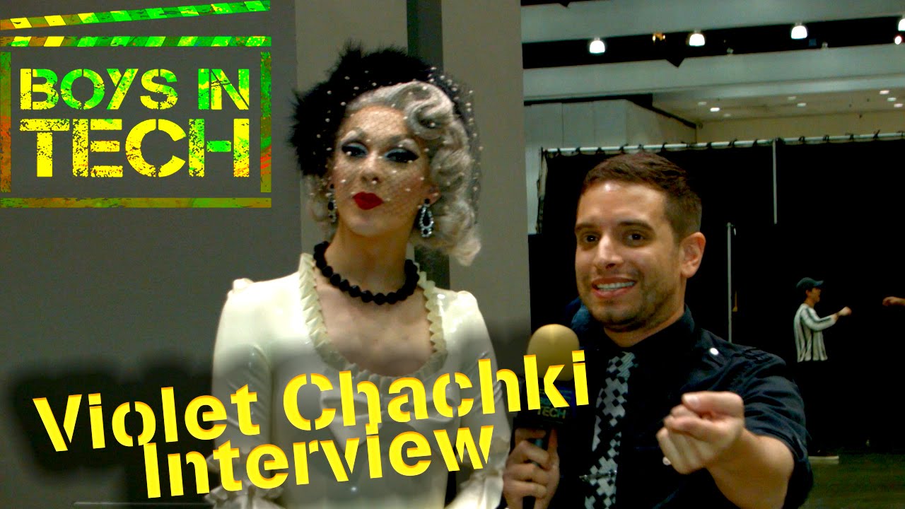 Boys in Tech Exclusive with Violet Chachki at Rupaul's DragCon 2015