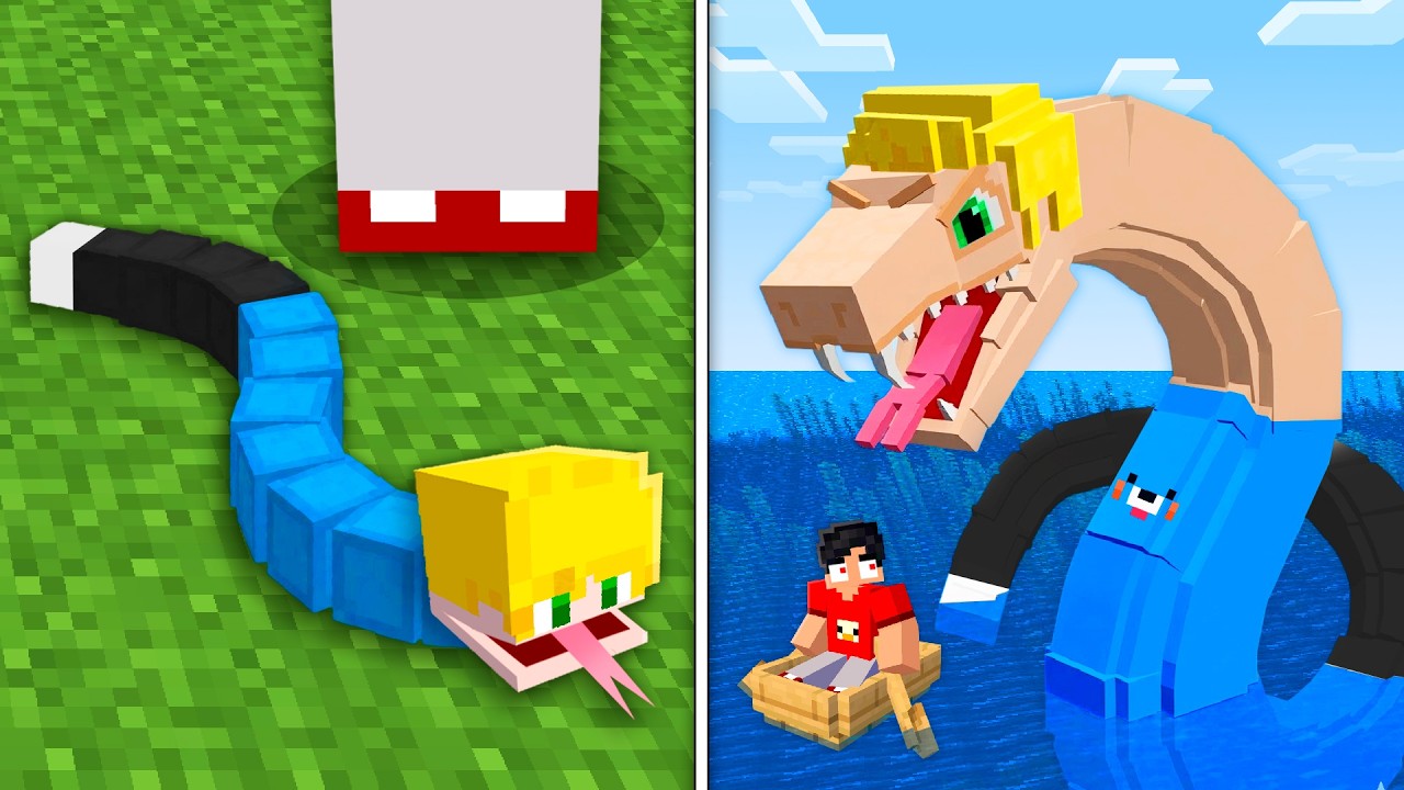 ЖИЗНЬ ЗМЕИ в Minecraft!