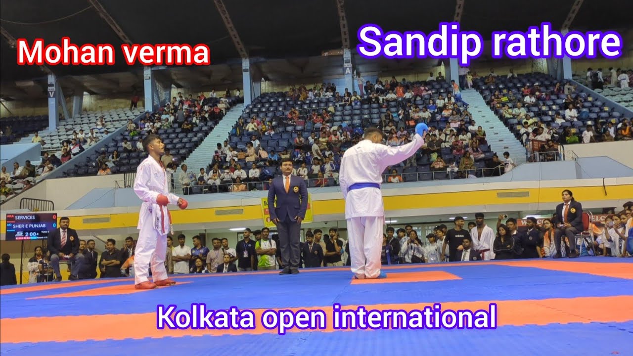 Mohan verma &hearts;️ vs sandip rathore 💙 / Kolkata open international karate championships 2026#karate 