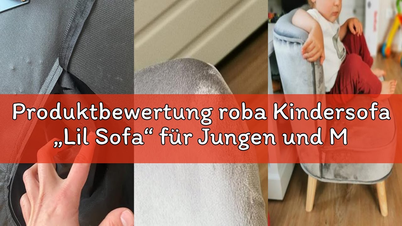 Produktbewertung roba Kindersofa „Lil Sofa“ für Jungen und Mädchen, bequeme Kindercouch mit stabilen
