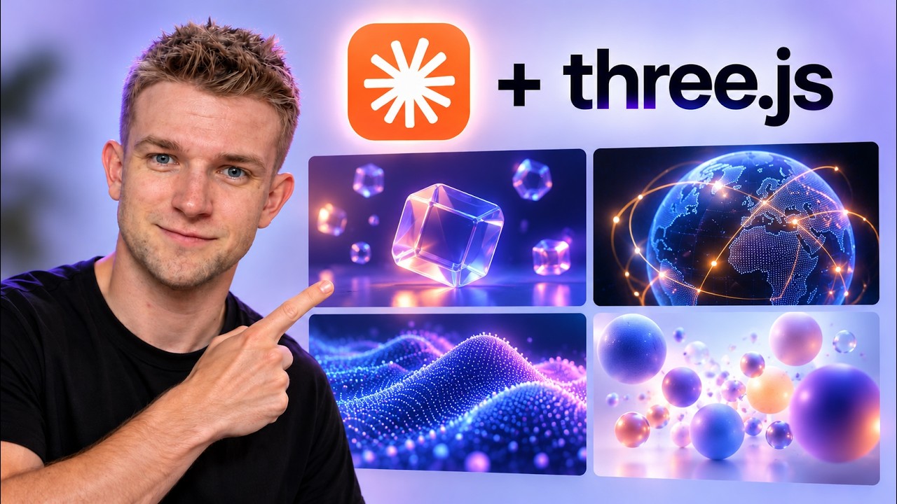 Claude + Three.js = первоклассная 3D-анимация