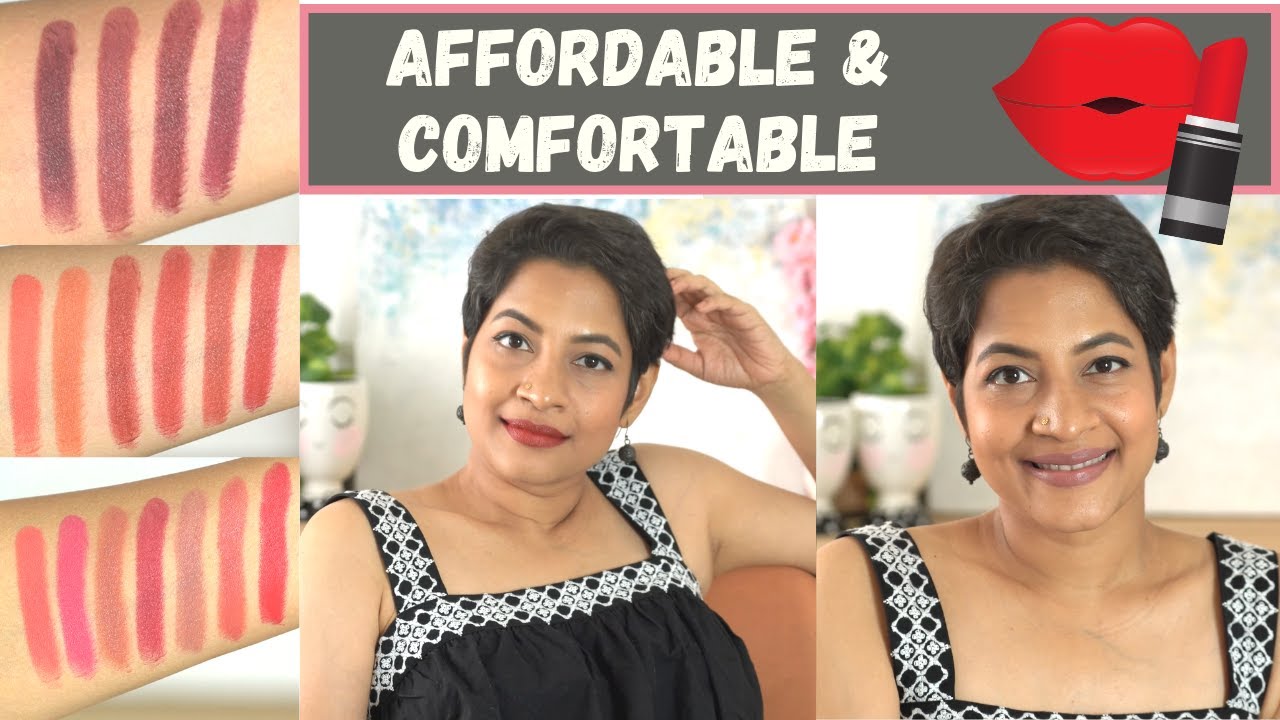Матовые помады Lakme Cushion | Свотчи всех 20 оттенков | JoyGeeks