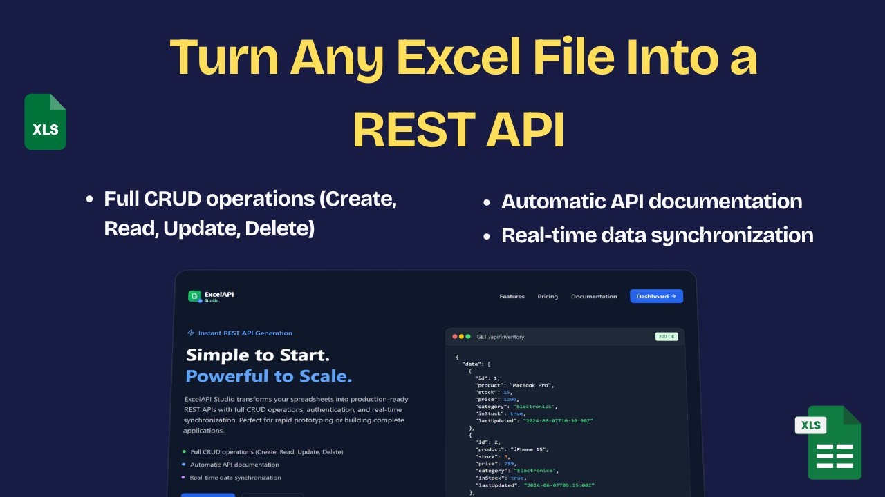 🚀 Turn Any Excel File Into a Professional REST API in Seconds!