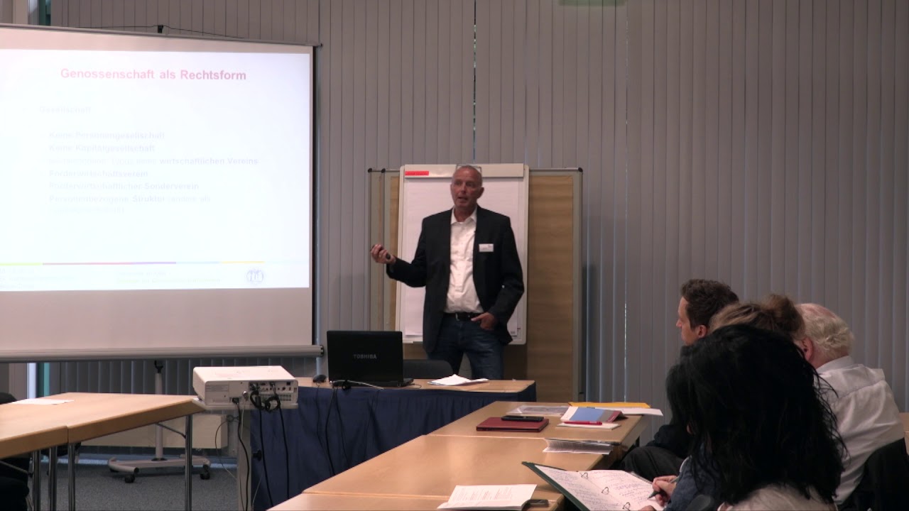 Dr. Johannes Blome-Drees: Genossenschaften als Wirtschafts- und Rechtsform