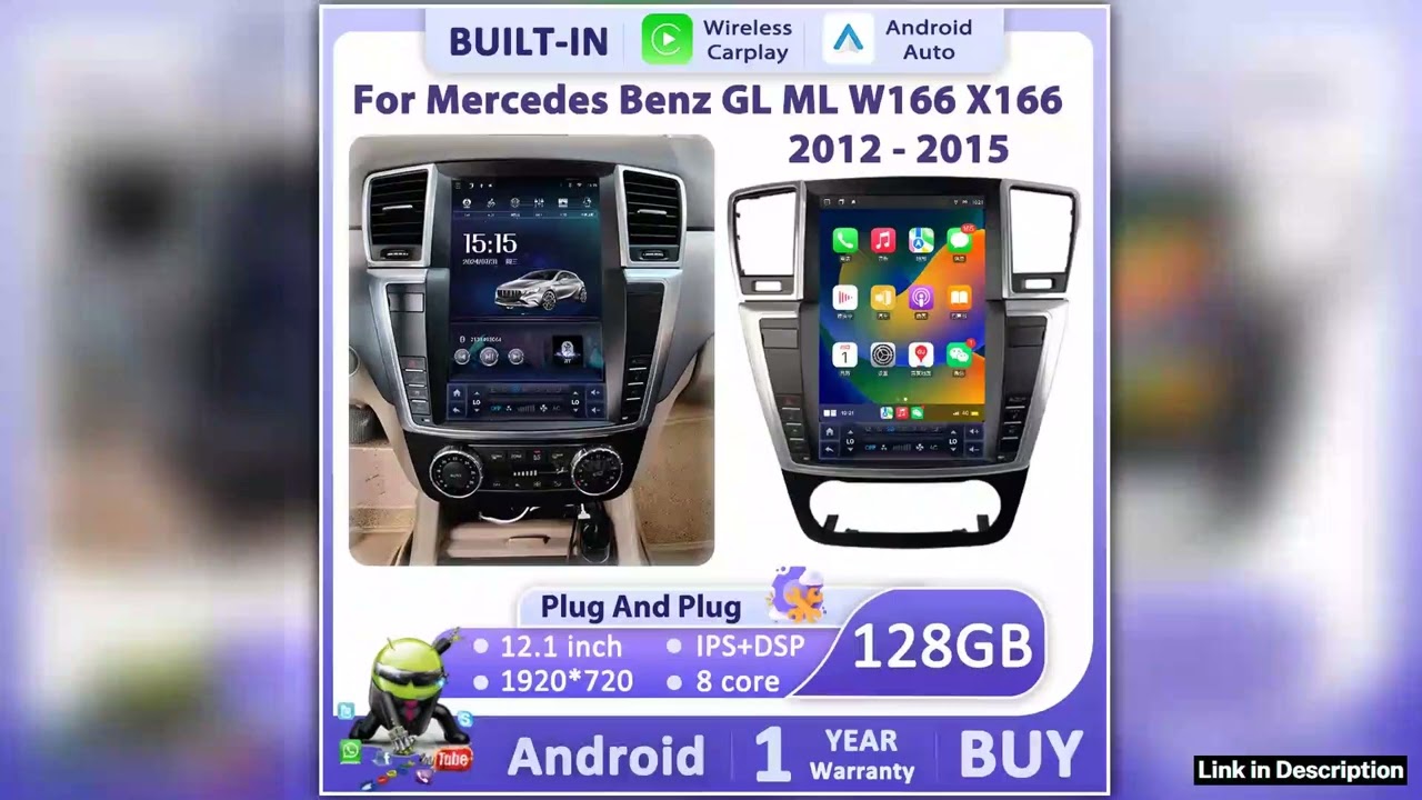 Viknav Android Radio For Mercedes Benz GL ML W166 X166 20122016 Tesla Touch Screen Car Auto