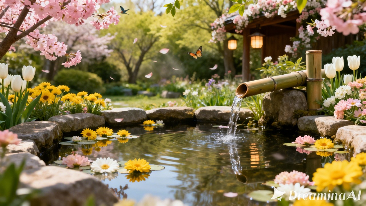 Sleeping Music for Deep Sleeping 🍃 Bamboo Water Fountain, Insomnia Relief, Calm Anxiety & Depression