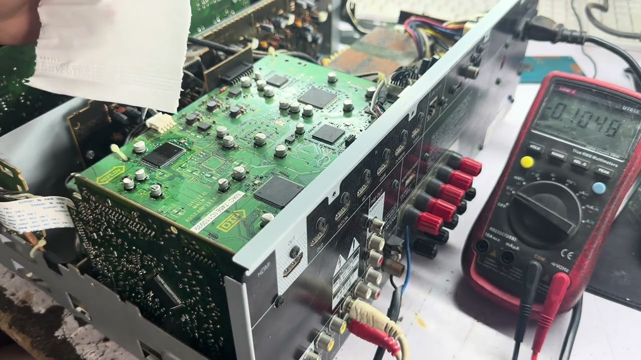 Sửa amply pioneer vsx-822 mất hiển thị , mất tiếng