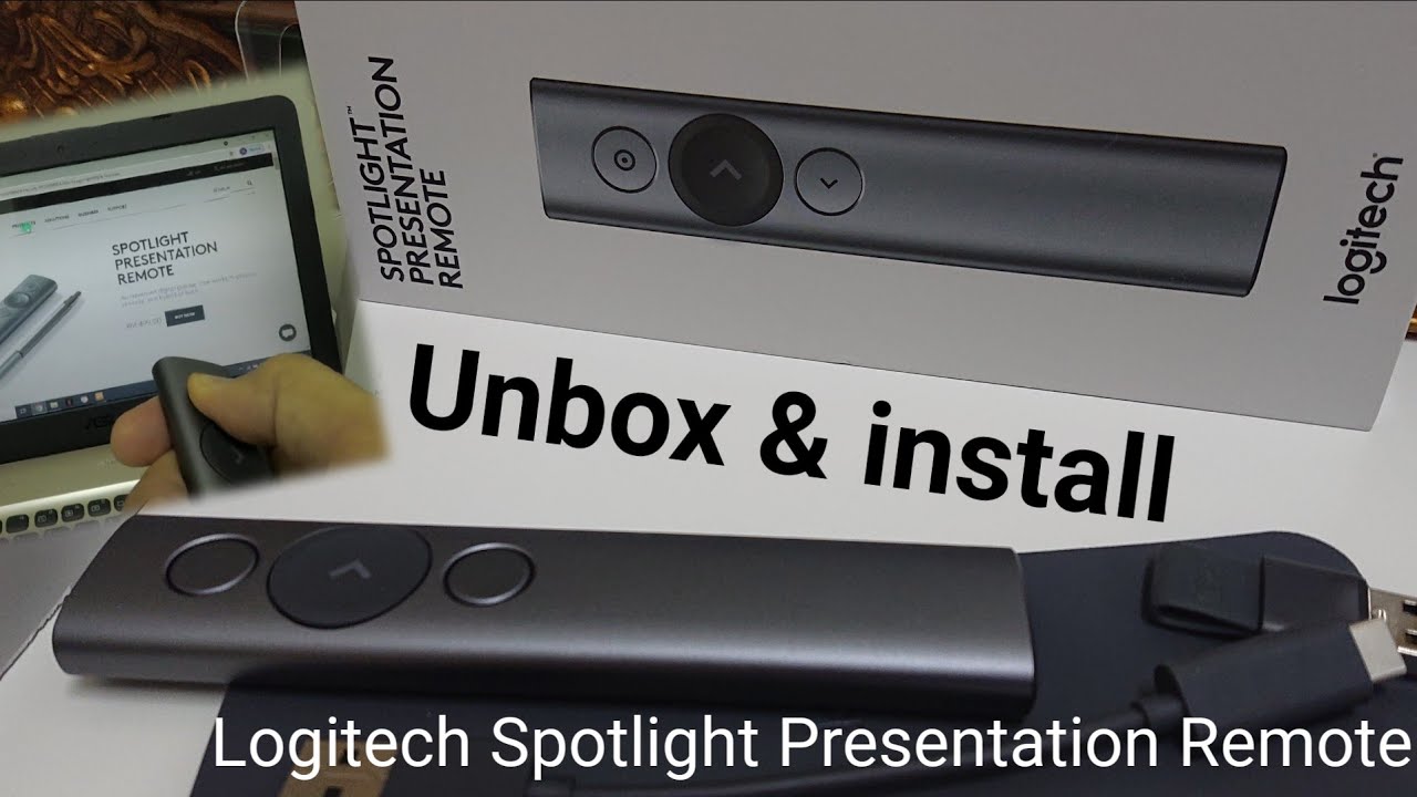 Unboxing, installing and review of the Logitech Spotlight Presentation Remote
