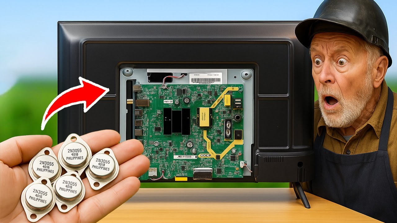 Скрытая сила в старых телевизорах! Попробуйте использовать транзистор 2N3055 и старый телевизор | Э