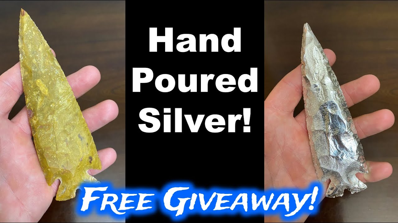 Sand Casting A .999 Fine Silver Spear!  Free Giveaway!