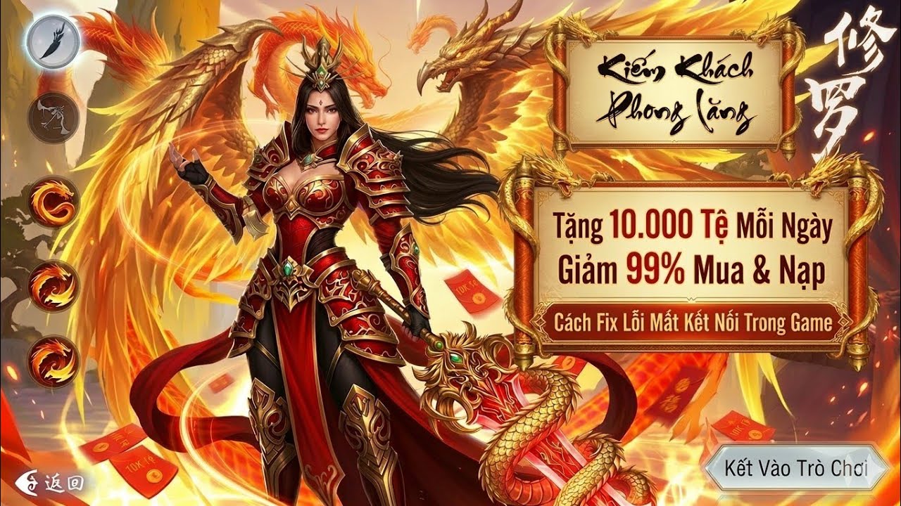 Kiếm Khách Phong Lăng X7GAME - Cách Fix Lỗi Mất Kết Nối & Nhận 10.000 Tệ Mua Vật Phẩm Tăng Lực Chiến