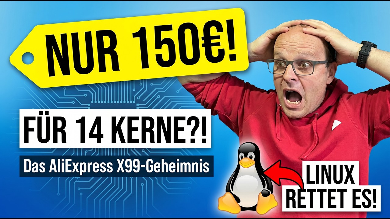 14 Kerne f&uuml;r 150&euro;?! Das AliExpress X99-Geheimnis (Und warum Linux es rettet!)