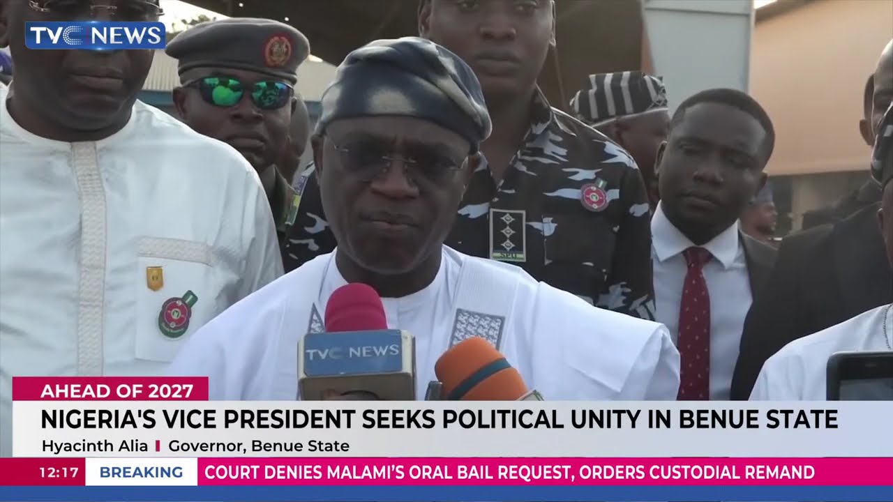 Nigeria's Vice President Calls For Political Unity In Benue State