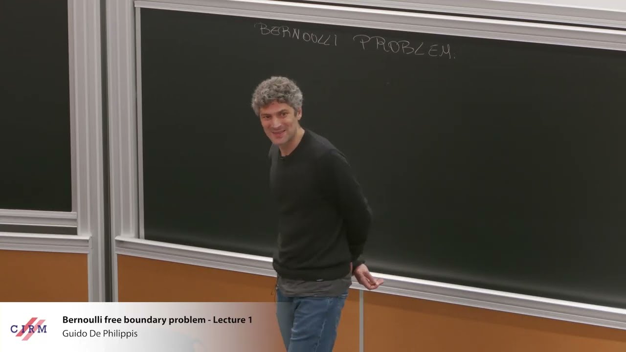 Guido De Philippis: Bernoulli free boundary problem - Lecture 1