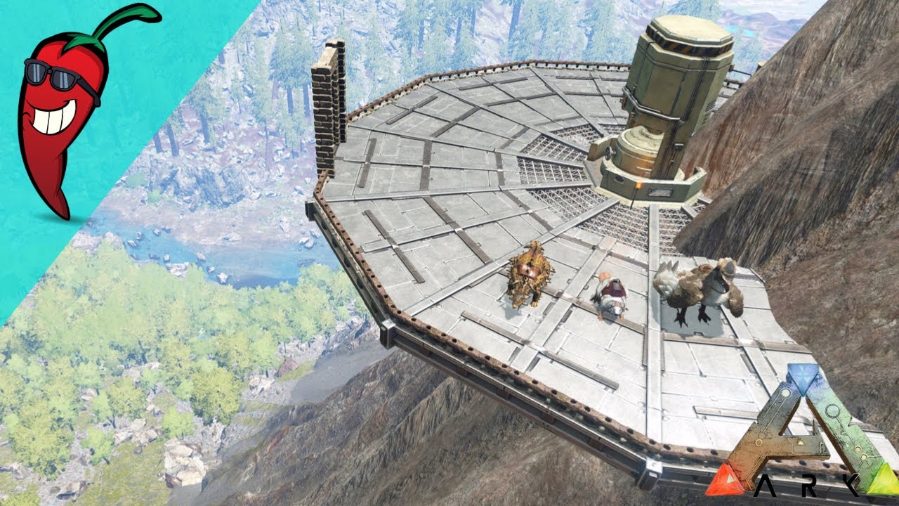 Starting a Volcano Cliff Base for Metal   -  Ark: The Island Gameplay Ep36
