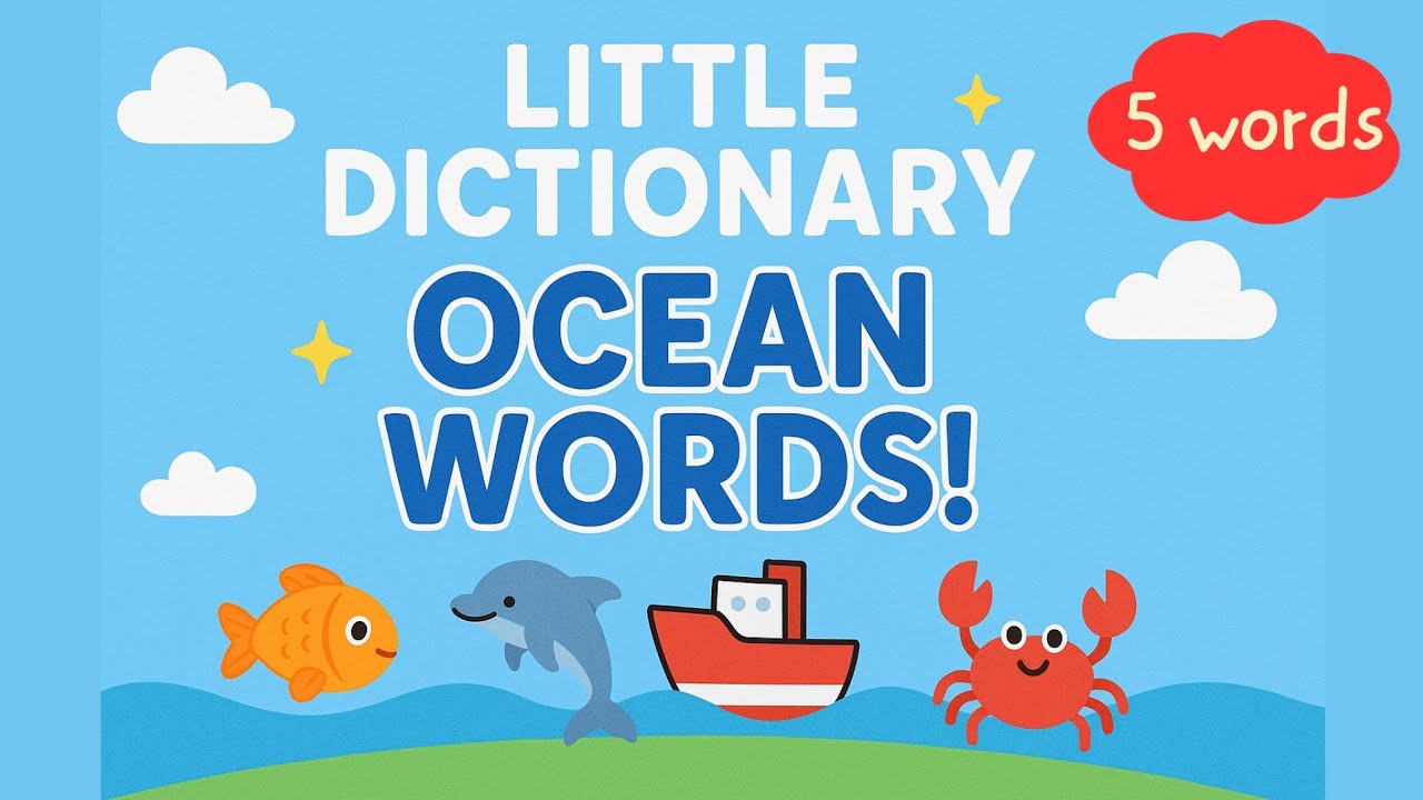 LITTLE DICTIONARY EP. 1 || Learning Ocean Words | 5 words #nethforkids