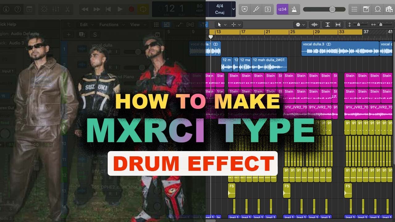 How To Make | MXRCI Type Drum Effect In | Logic Pro X #logicprox #logicpro