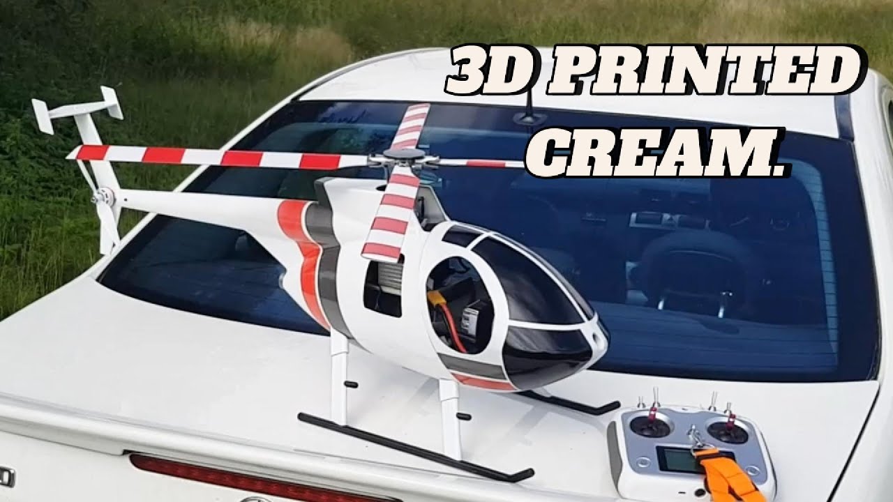 3D printed Hughes MD500 flies like whipped cream