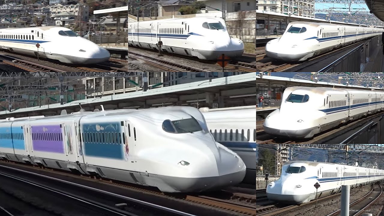 【遂にディズニー新幹線登場！】東海道新幹線 小田原駅 速度付き高速通過集