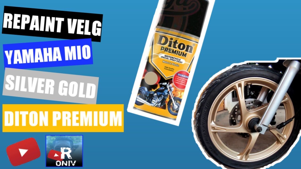 REPAINT VELG MIO || SILVER GOLD || DITON PREMIUM