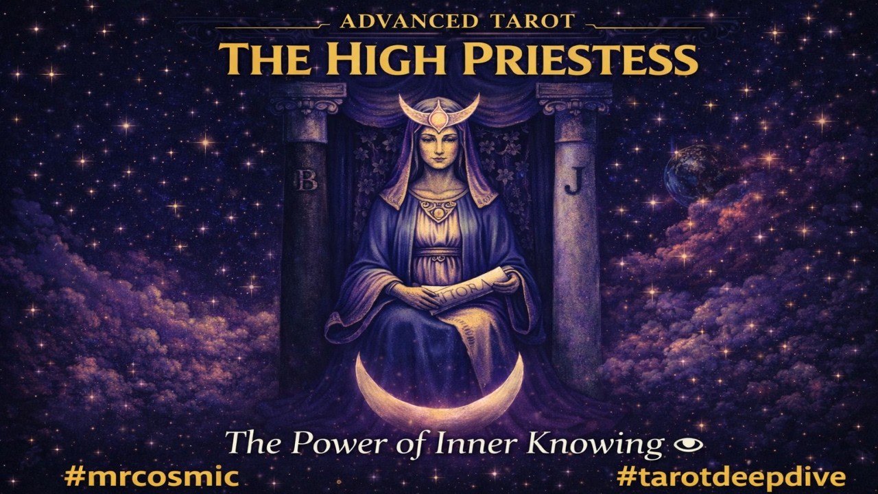 The High Priestess  The Power of Inner Knowing 👁️ #mrcosmic #tarot
