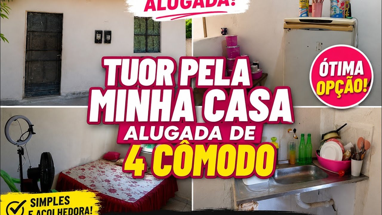 TUOR PELA MINHA CASA ALUGADA DE 4 CÔMODO ATUALIZADO 2026💫
