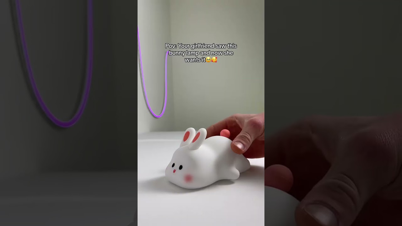 Big Face Rabbit Silicone Night Light