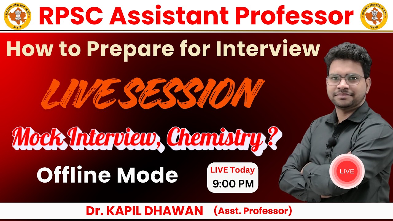 🛑How to Prepare for Interview @ 9:00 PM || Dr. KAPIL DHAWAN ||