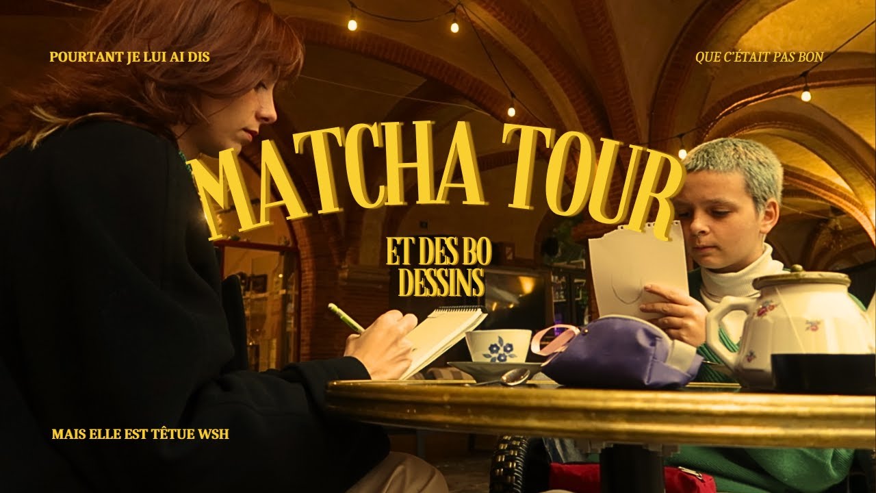 Linette veut goûter le matcha (alors que je lui ai dit que c'était dégueulasse)