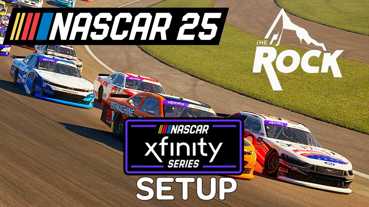 Индивидуальная настройка Rockingham для серии Xfinity Nascar 25