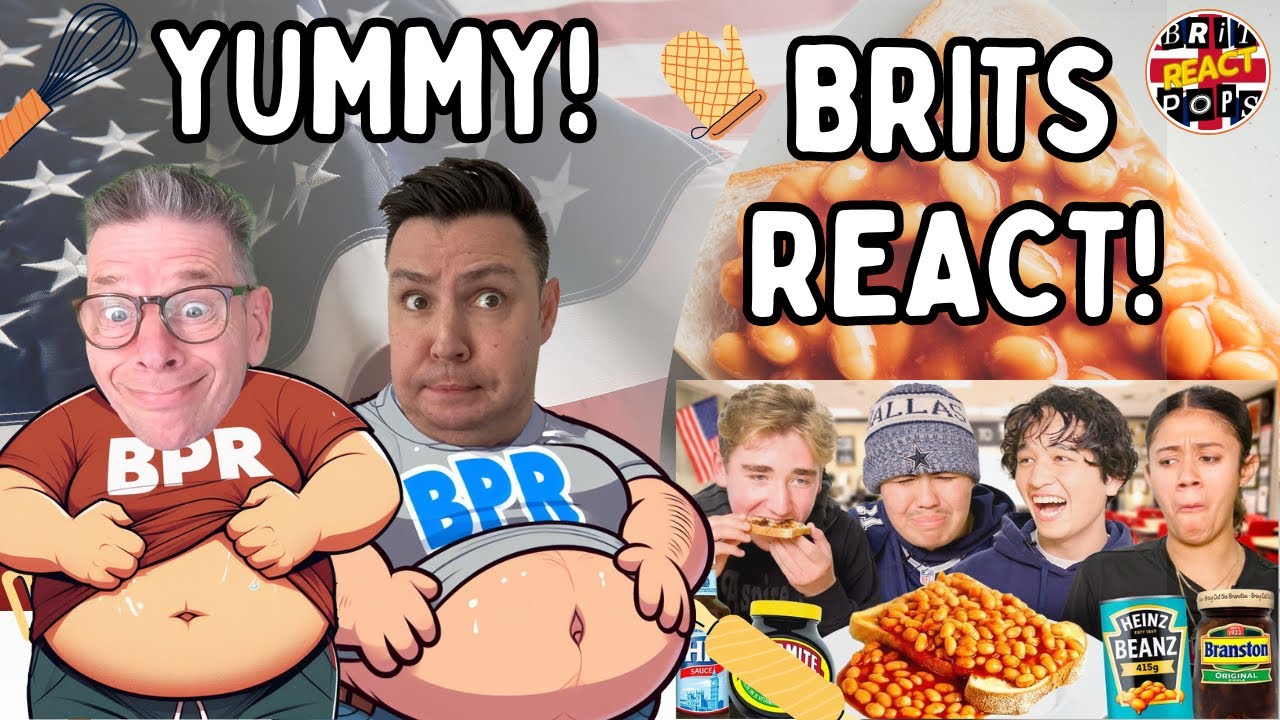 BRITS DADS REACT to American Highschoolers try British comfort food for the first time!