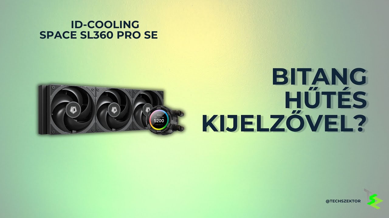 Bitang hűtés kazán procikra - ID-Cooling SL360 Pro SE (+Nyereményjáték)
