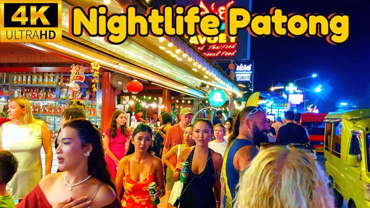 4K HDR | Patong Phuket | Neon Lights & Nightlife Walking Tour [ASMR]