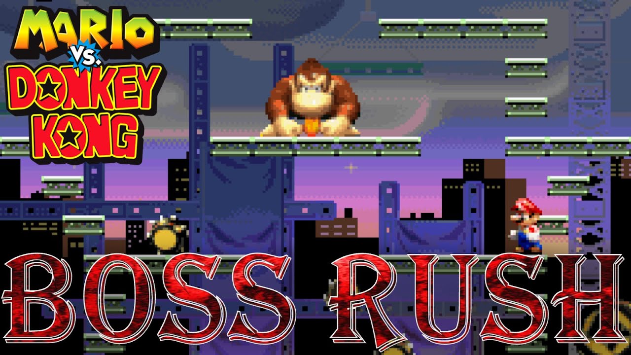 Mario против Donkey Kong — Boss Rush (все битвы с боссами, без урона)