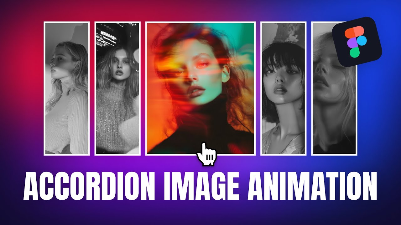 Create IMAGE ACCORDION ANIMATION Using Figma | Figma Tutorial